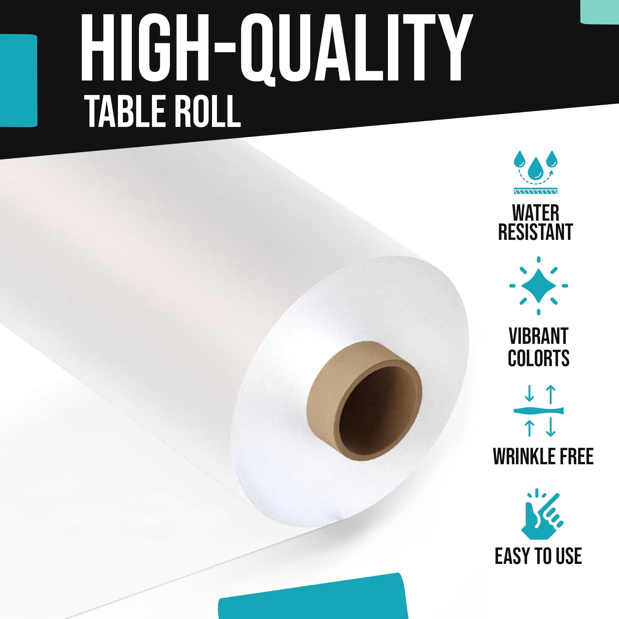 40 In. X 300 Ft. Premium Clear Table Roll | Case of 4