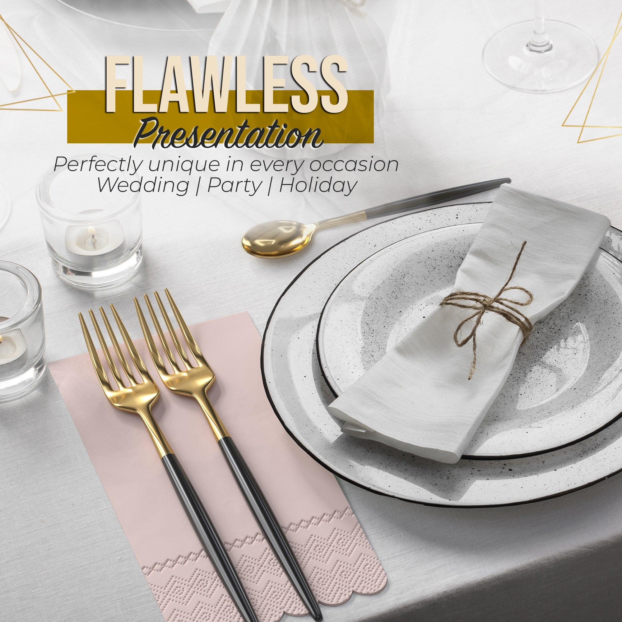 3 Ply Pink Peach Scalloped Napkins - 20 Ct.