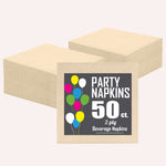 Ivory Beverage Napkins - 4.75 in. x 4.75 in. | 50 Count