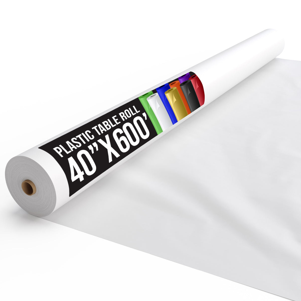 40 In. X 600 Ft. Premium White Table Roll