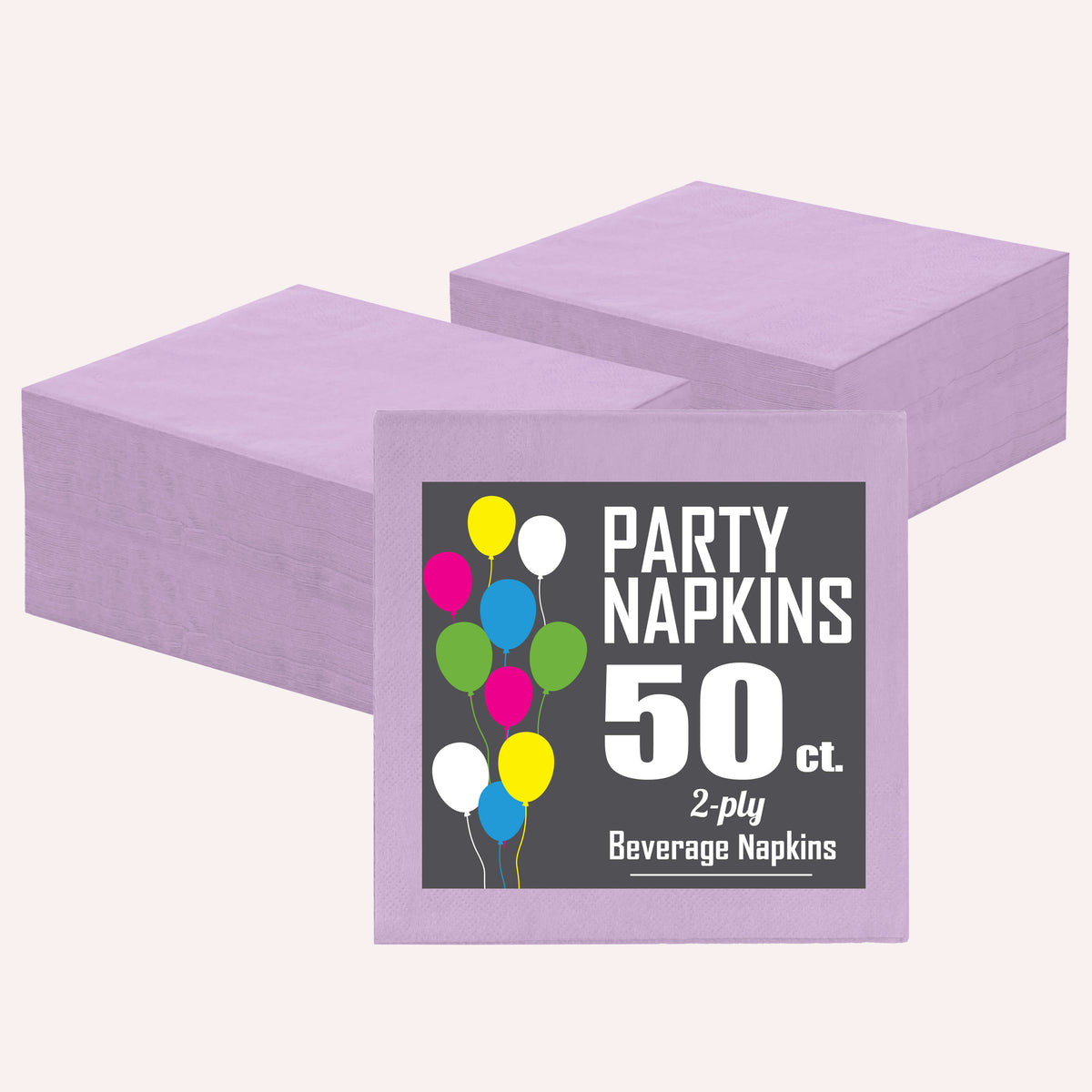 Lavender Beverage Napkins | 1800 Count