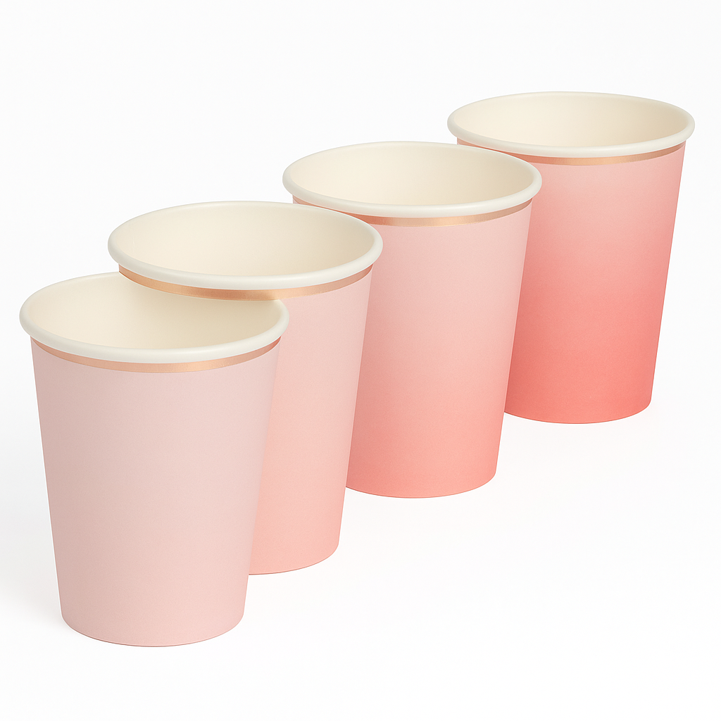Rose Gold Foil Party Cups