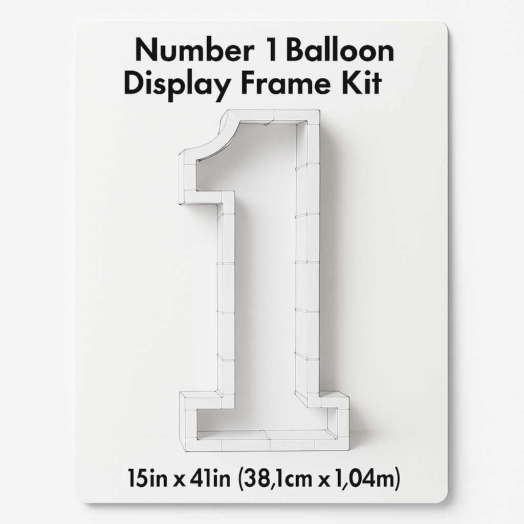 Number 1 Balloon Display Frame Kit