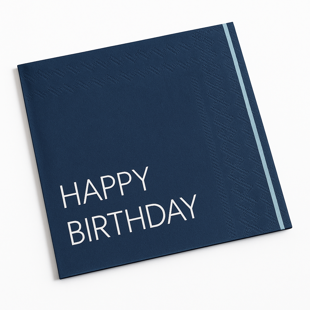 Blue Happy Birthday Lunch Napkins - 16ct