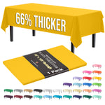 Premium Yellow Plastic Table Cover | 54 in. x 108 in.