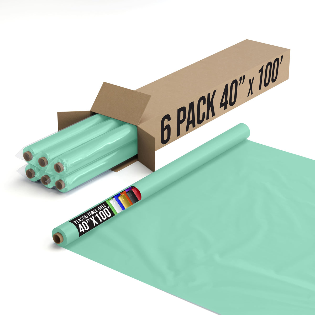 40 In. x 100 Ft. Mint Table Roll | Case of 6