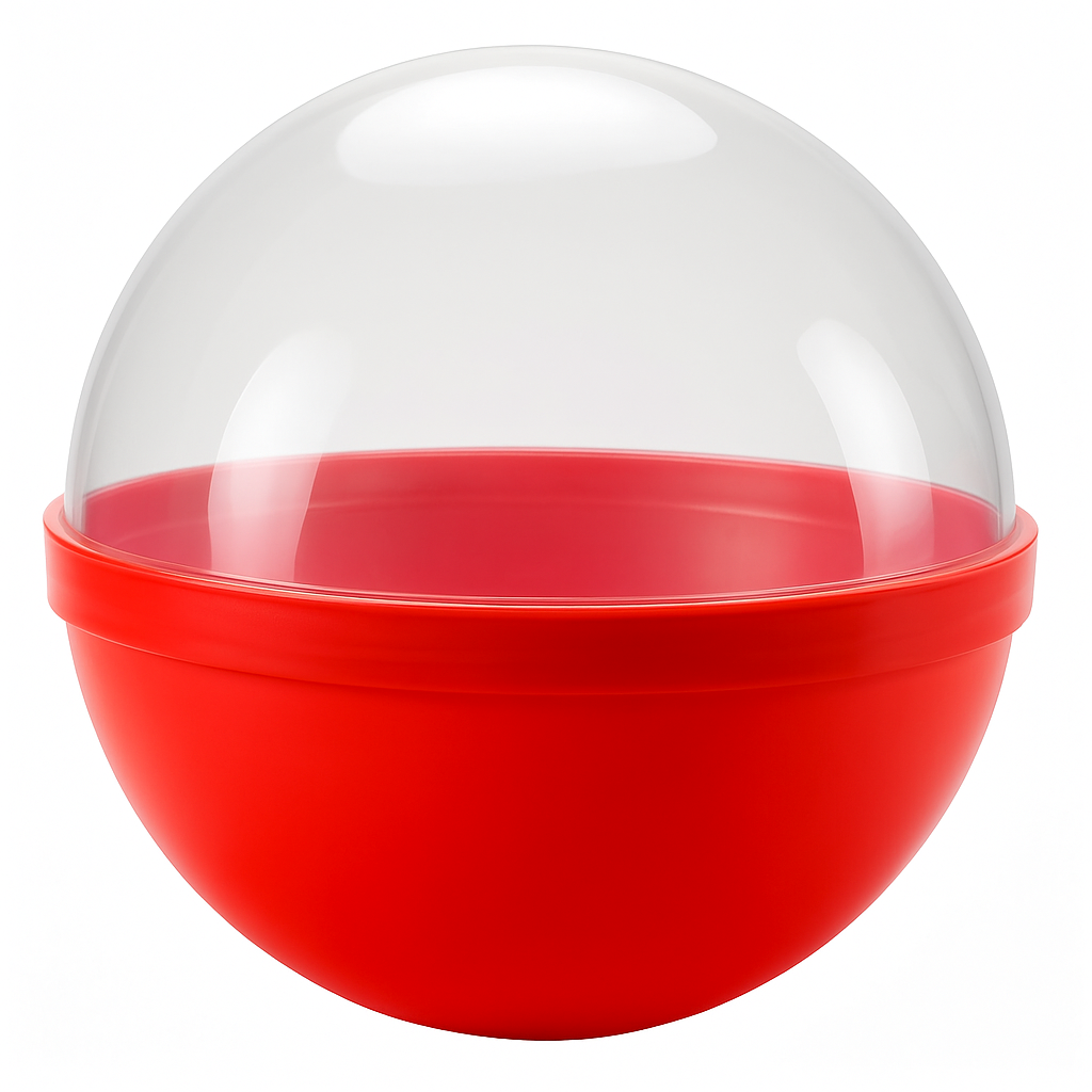 Red & Clear Candy Buffet Favor Balls