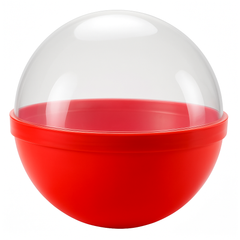 Red & Clear Candy Buffet Favor Balls