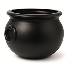 16" Black Halloween Cauldrone