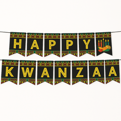 Festive 6x7FT Happy Kwanzaa Celebration Banner