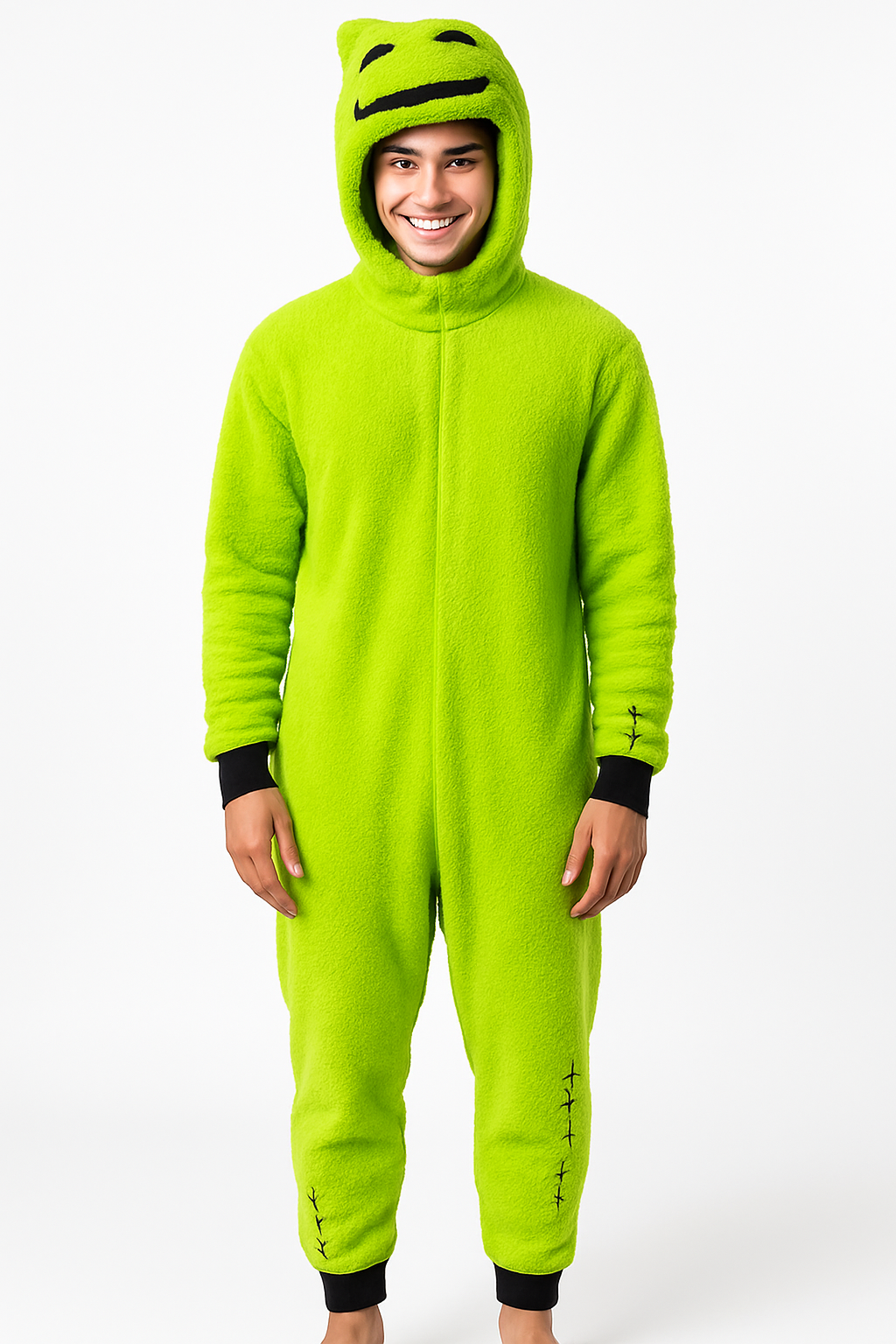 Adult Oogie Boogie Union Suit Costume for Halloween