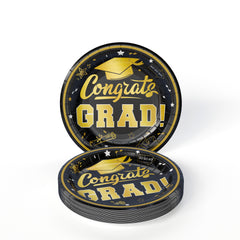 Black/Gold Graduation Combo Pack | Service For 8
