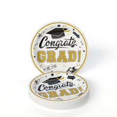 White/Gold Graduation Combo Pack | Service For 8