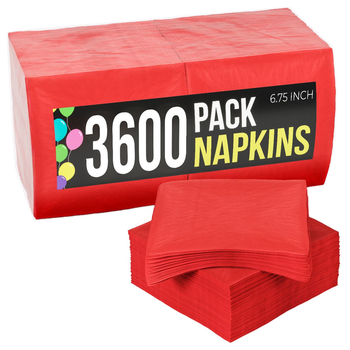 Red Luncheon Napkins | Case of 3600