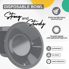 12 Oz. Silver Plastic Bowls | 8 Count