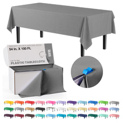 54 in. x 100 Ft. Cut To Size Table Roll | Silver