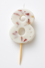 Ginger Ray Pressed Petal Number 8 Birthday Candle