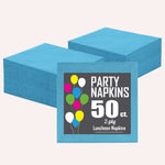 Turquoise Luncheon Napkins - 6.75 In. X 6.75 In. | 50 Count