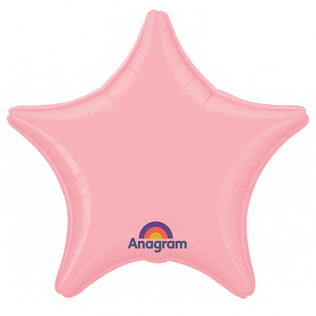New Pink Star Foil Balloon - 19 Inches