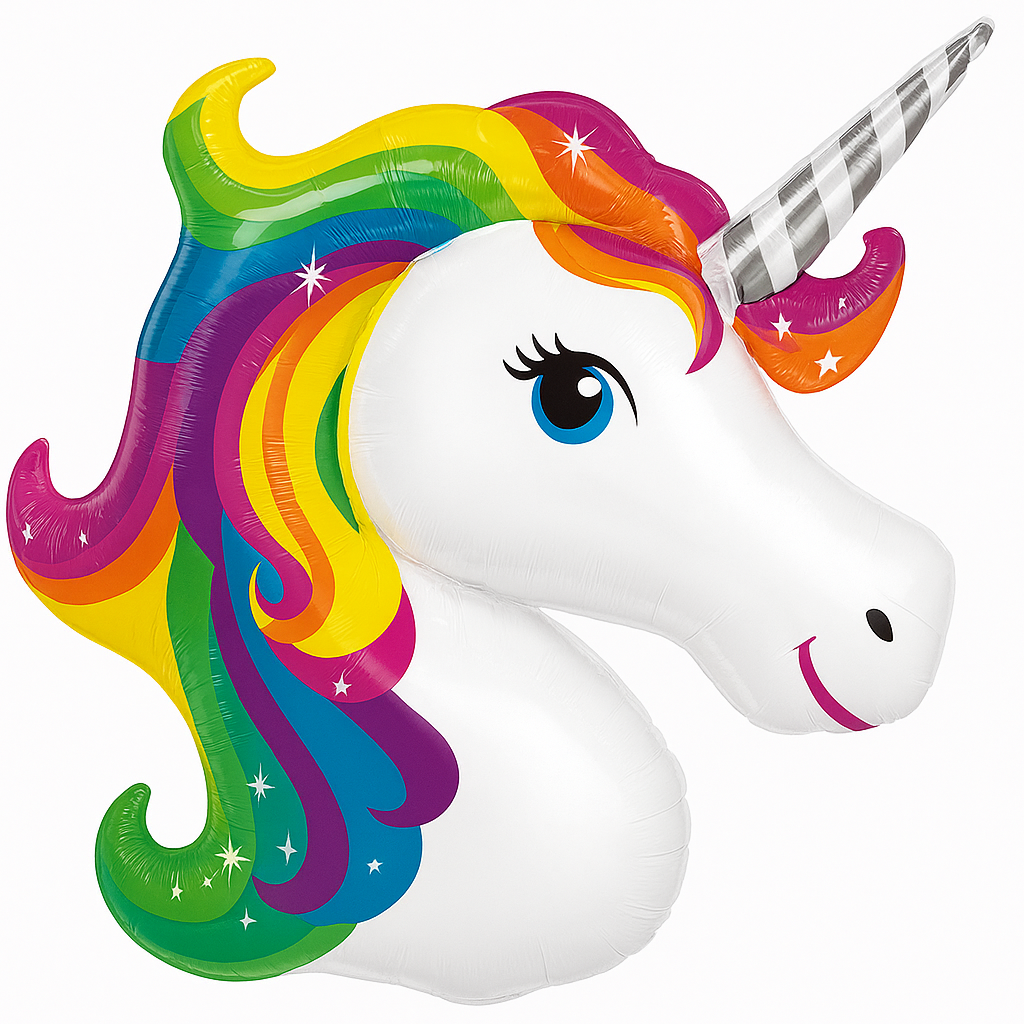 Enchanting Rainbow Unicorn Foil Super Shape Balloon