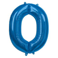 Royal Blue Foil Letter O Balloon
