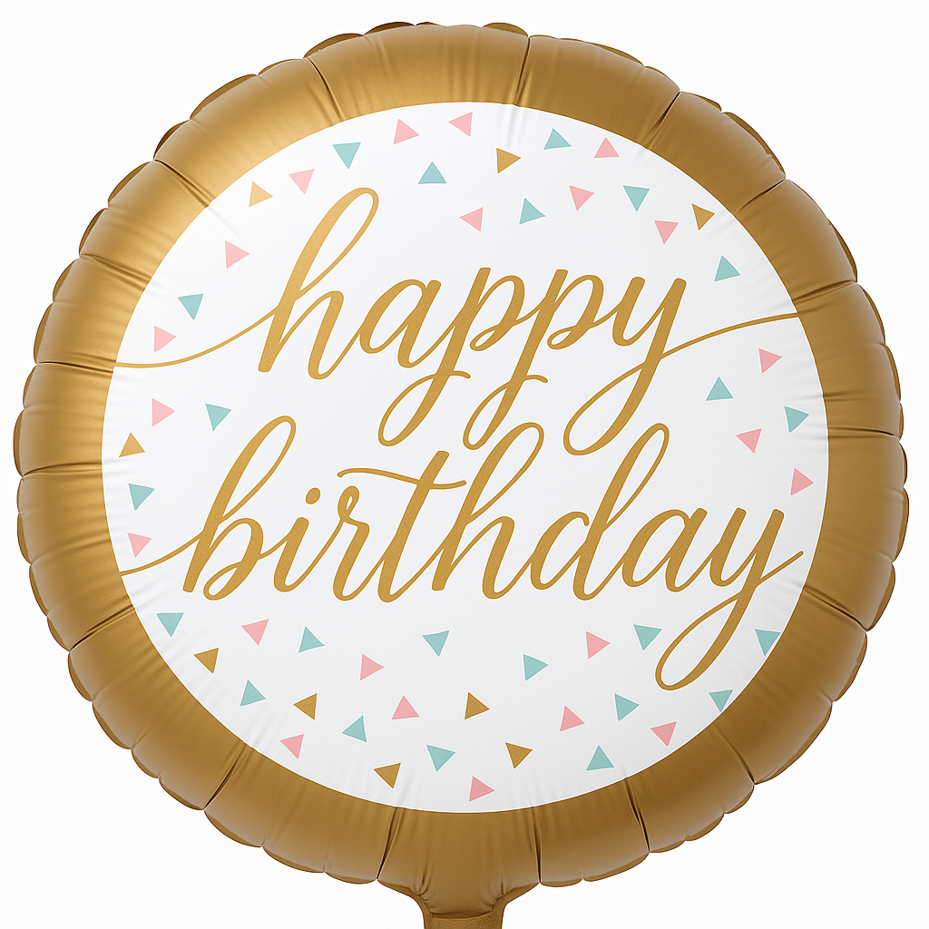 Elegant Pastel Confetti Foil Balloon - 18"