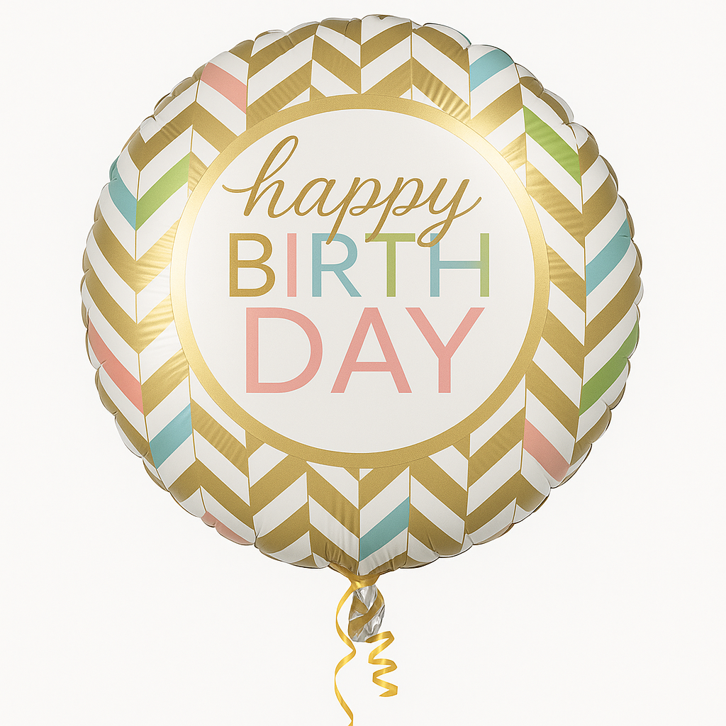 Pastel Celebration Foil Super Shape Balloon