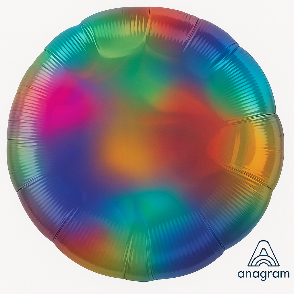 Iridescent Rainbow Foil Balloon