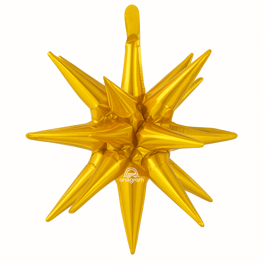 Gold Magic Star Foil Balloon - 18 Inch