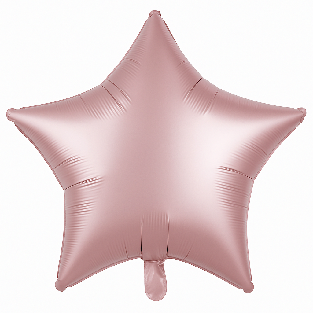 Blush Pink Satin Star Foil Balloon - 18 Inch