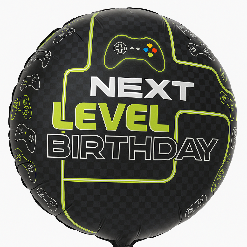Next Level Birthday Gaming Foil Balloon