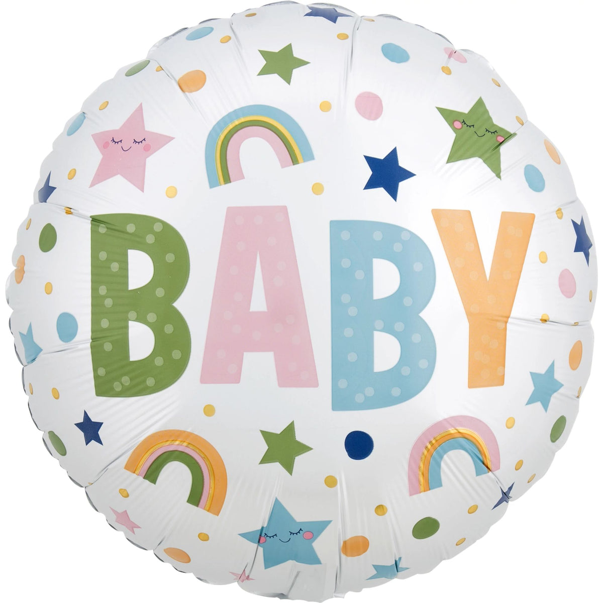 Colorful Foil Baby Mylar Balloon - 18in