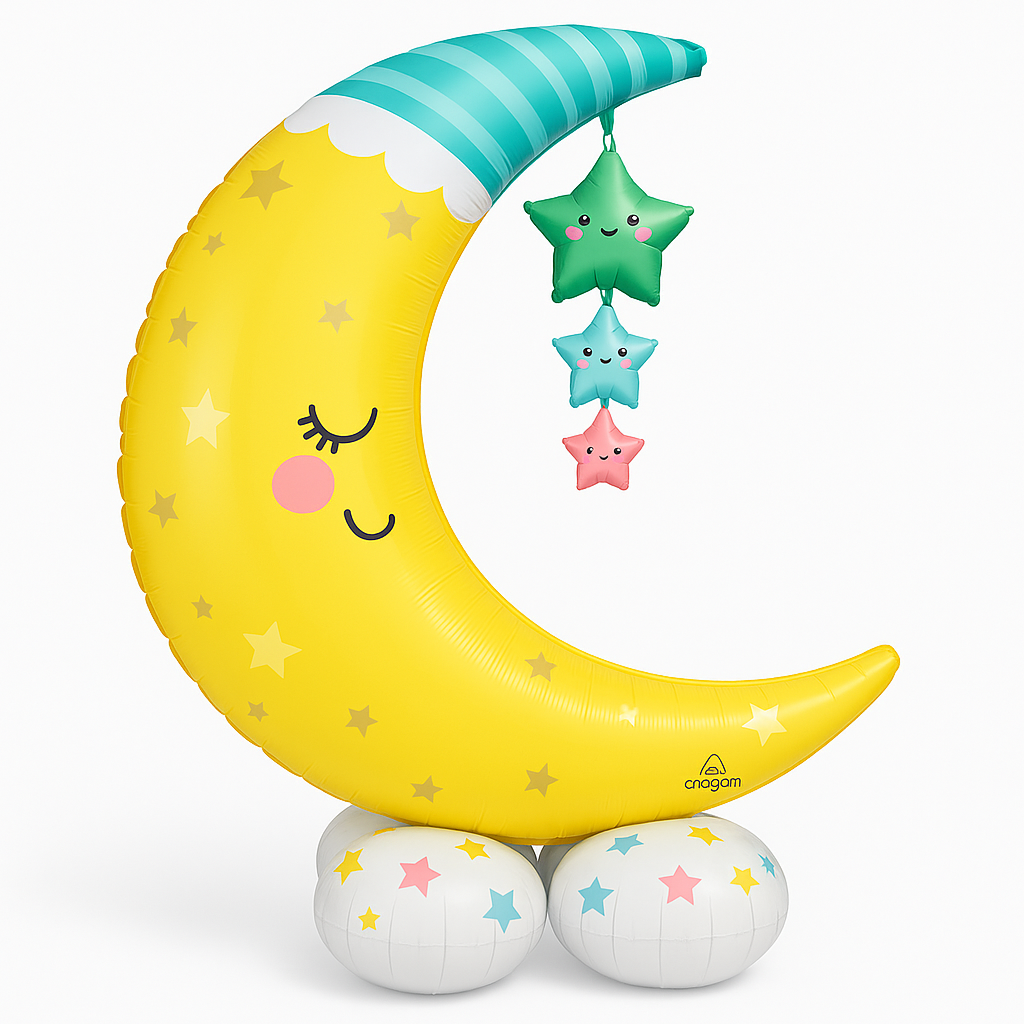 Airloonz Moon & Stars Baby Shower Balloon Decoration