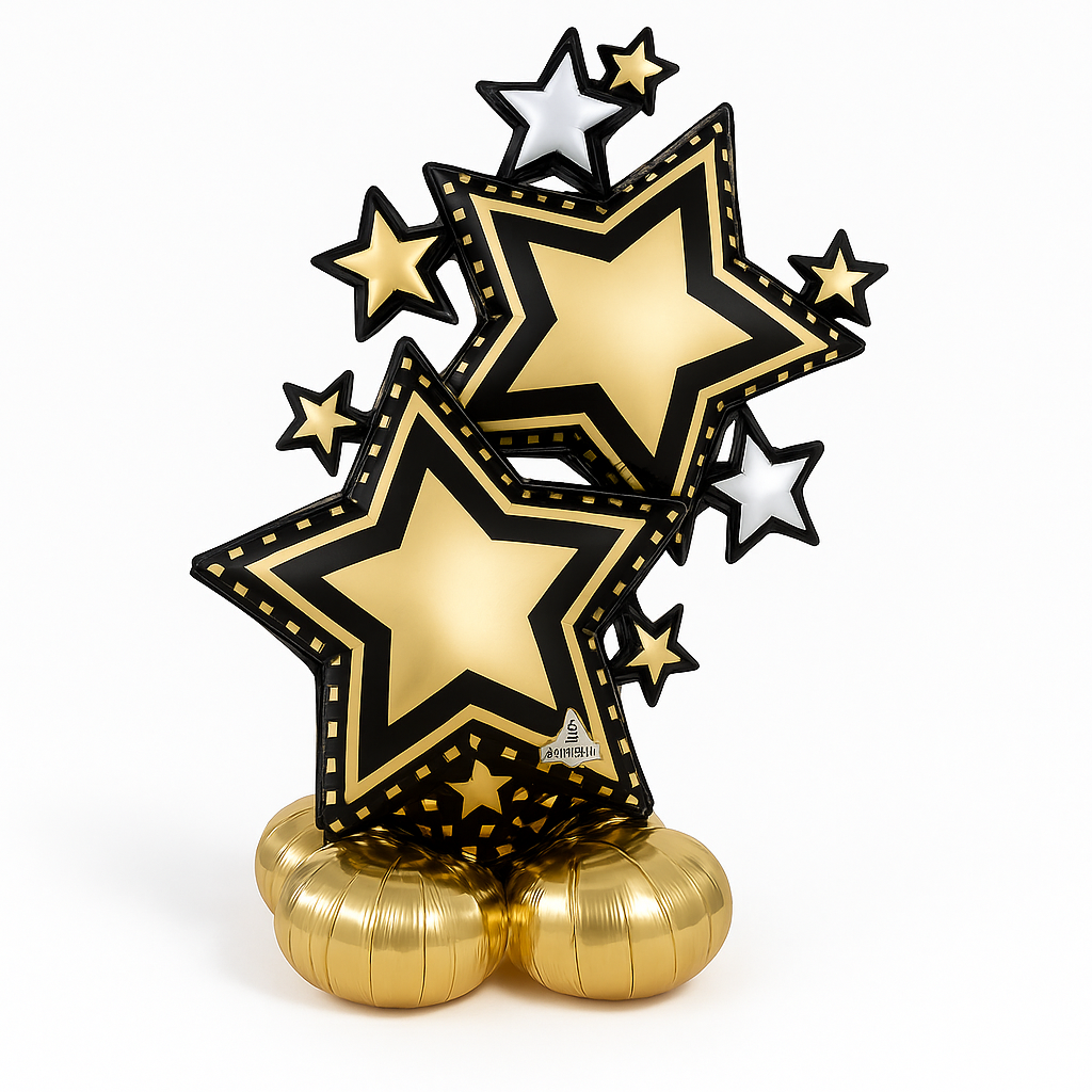 Star Cluster Black Metallic AirLoonz Balloon