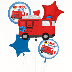 First Responders Birthday Balloon Bouquet - 5 Piece Set