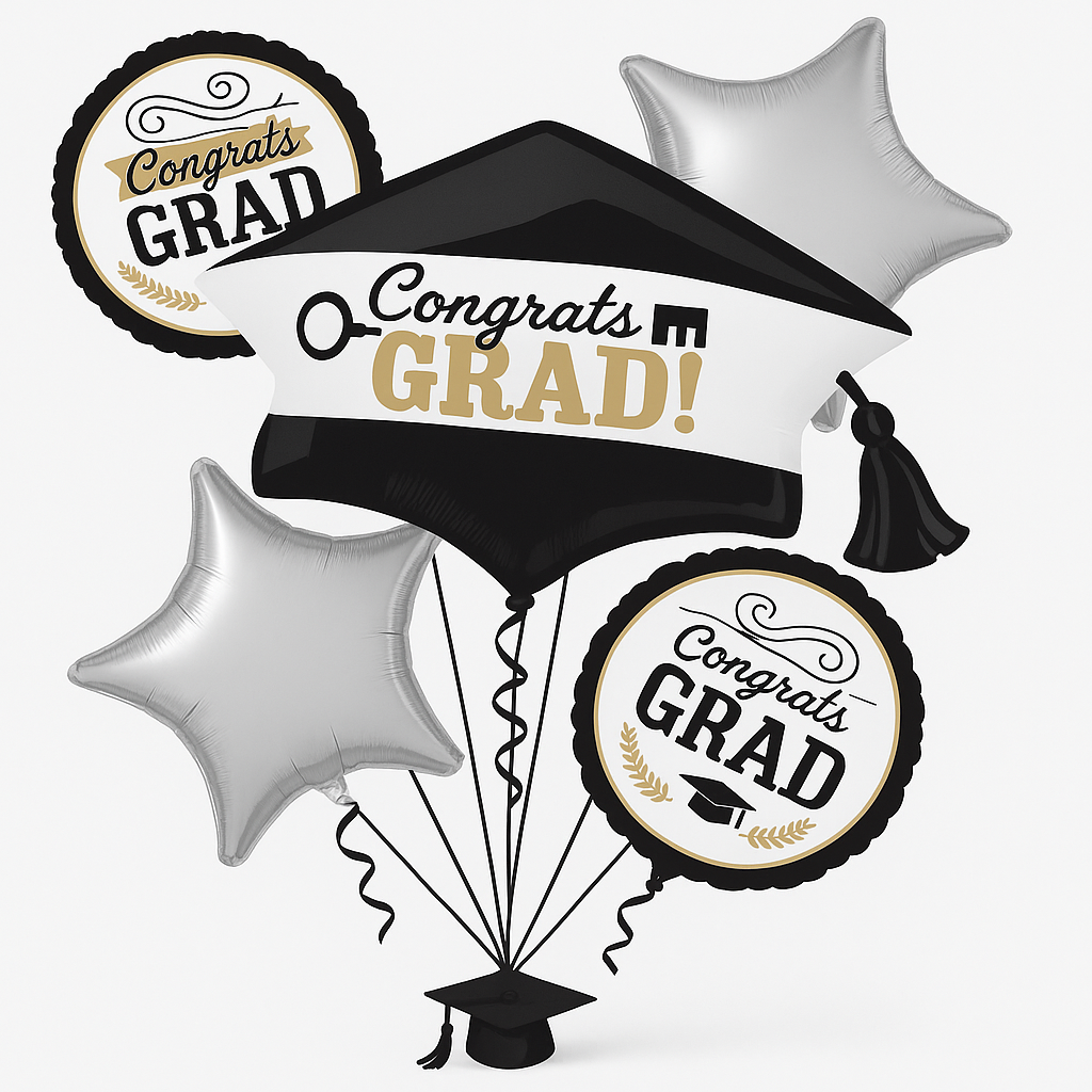 Achievement is Key Graduation Balloon Bouquet
