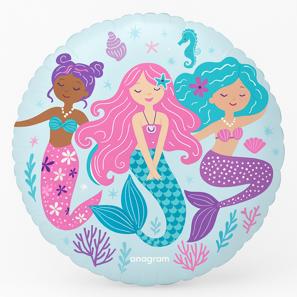 Shimmering Mermaid Foil Balloon - 18-Inch