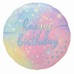 Luminous Happy Birthday Foil Balloon - 18in