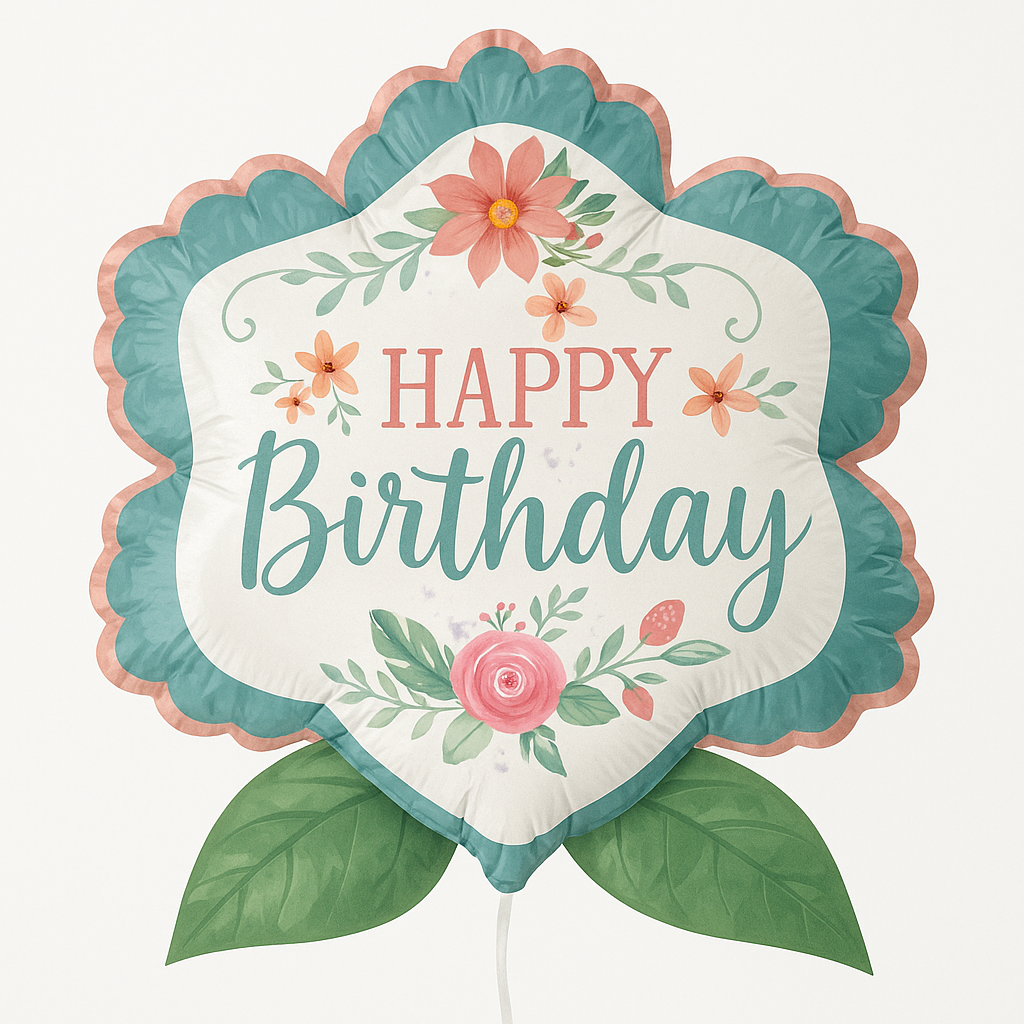 Free Spirit Floral Foil Super Shape Balloon