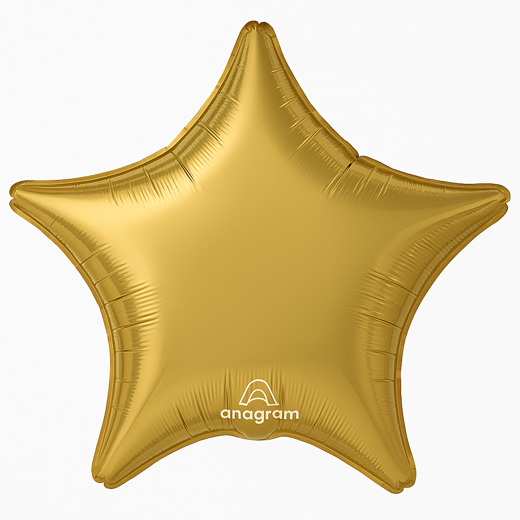 Golden Star Foil Balloon - 18 Inch