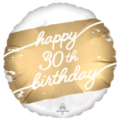 Golden Age 30th Birthday Foil Balloon