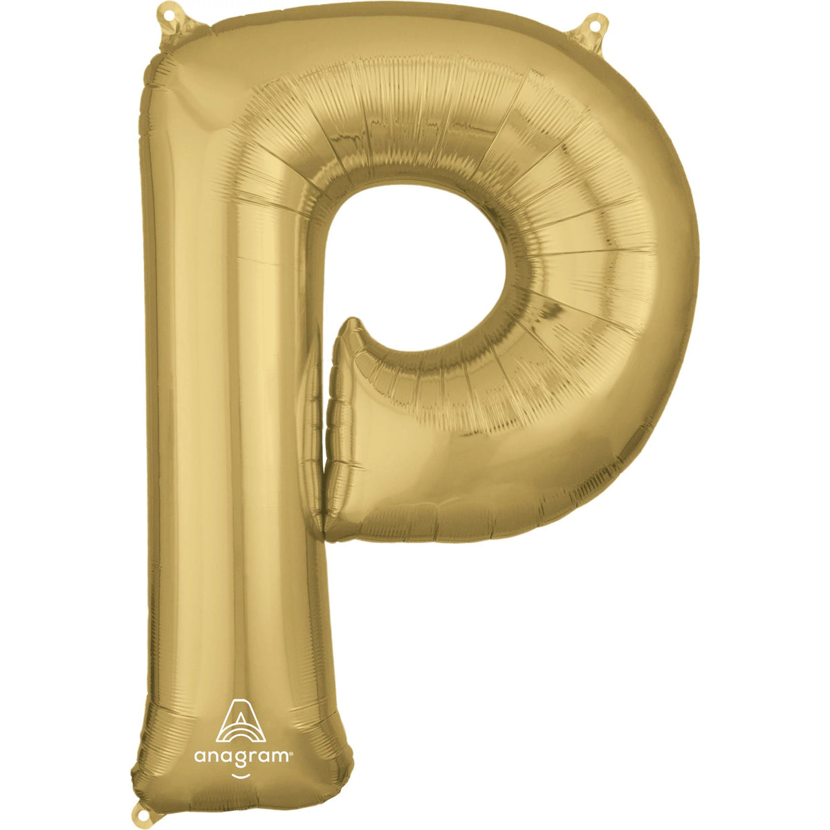 Gold Foil Letter P Balloon