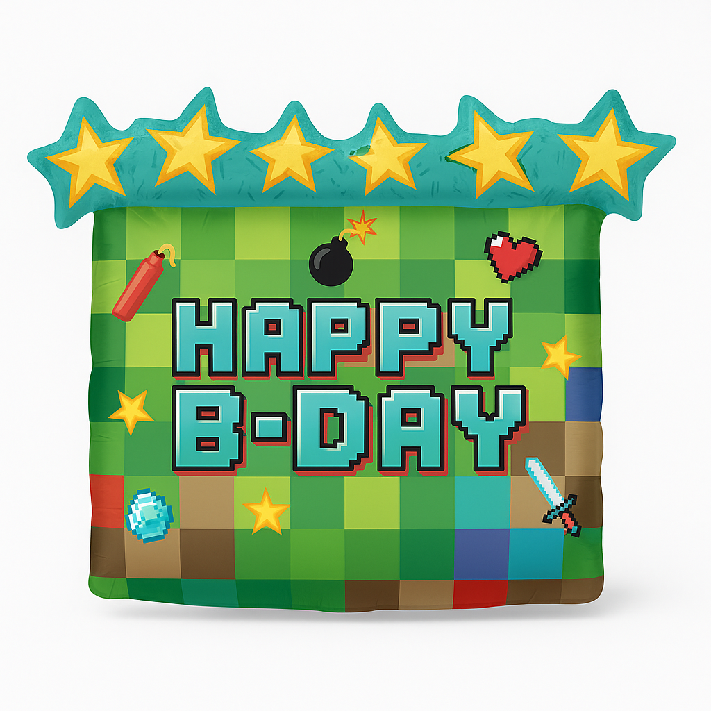 Pixel Party SuperShape Foil Balloon