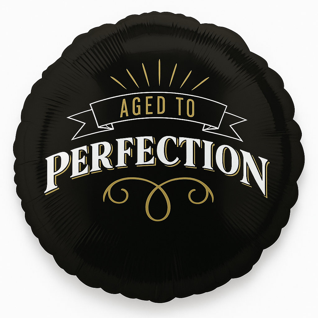 "Aged to Perfection" 18-Inch Foil Balloon