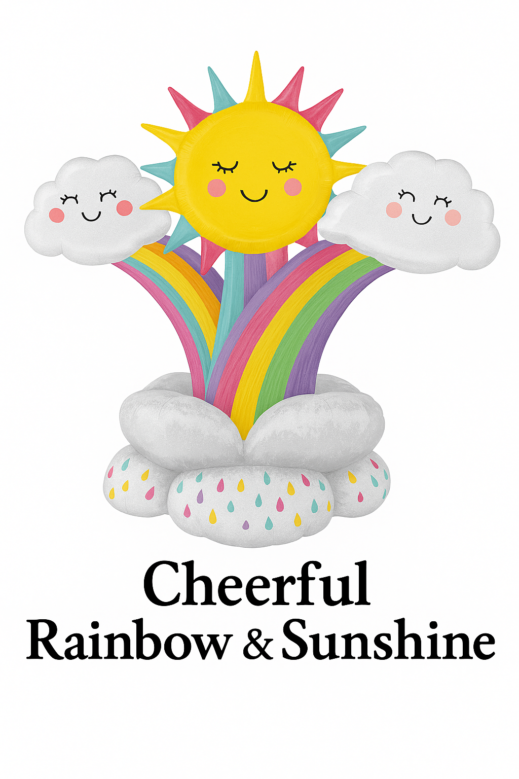 Cheerful Rainbow & Sunshine AirLoonz Balloon