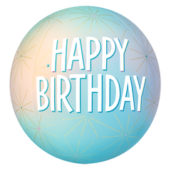 Pastel Dream Happy Birthday Orbz Balloon