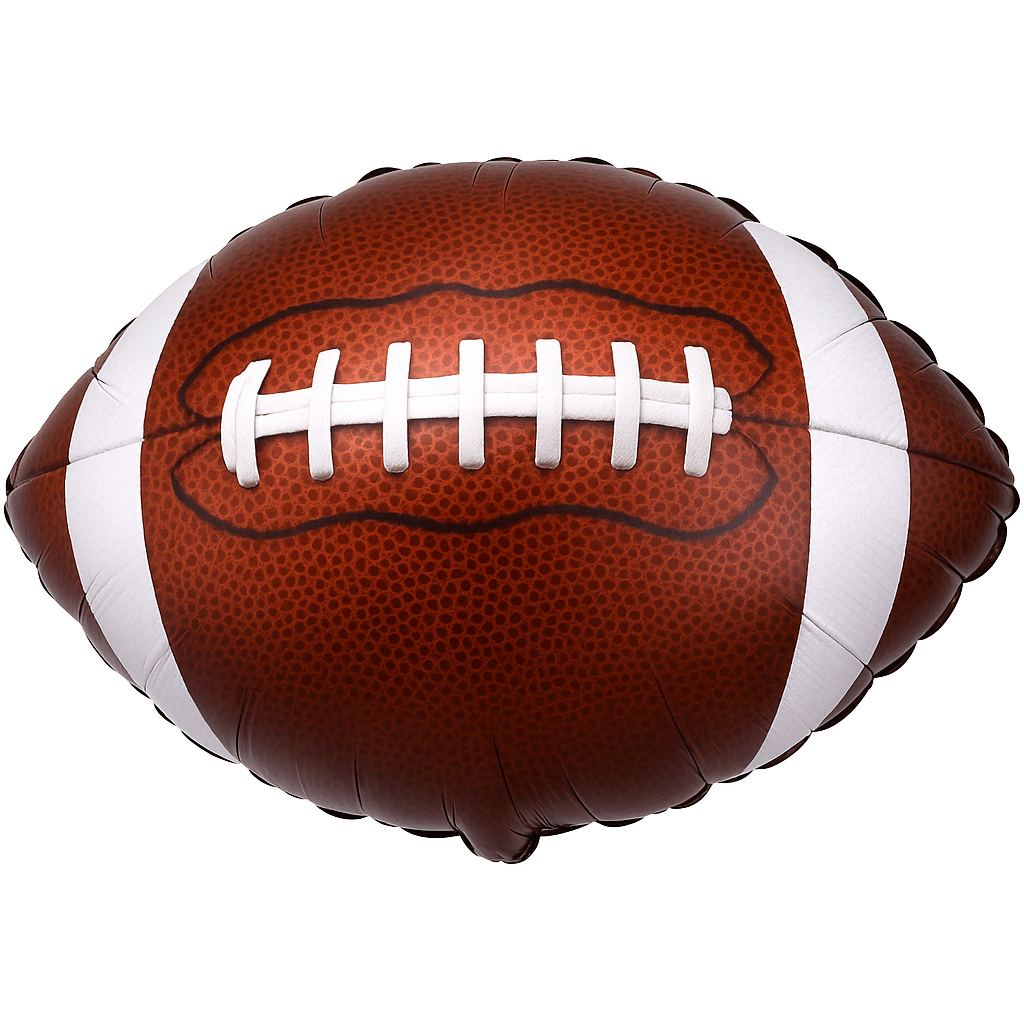 18-Inch Metallic Football Balloon
