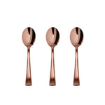 Exquisite Classic Rose Gold Plastic Tea Spoons | 20 Count
