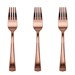 Exquisite Rose Gold Plastic Forks | 480 Count