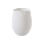 16 Oz. White Stemless Wine Glasses | 6 Count